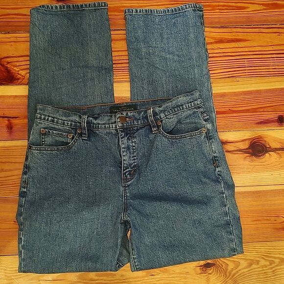 LRL Lauren Jeans Co Denim Straight Leg Jeans Medium Wash Size 10 - Picture 1 of 9